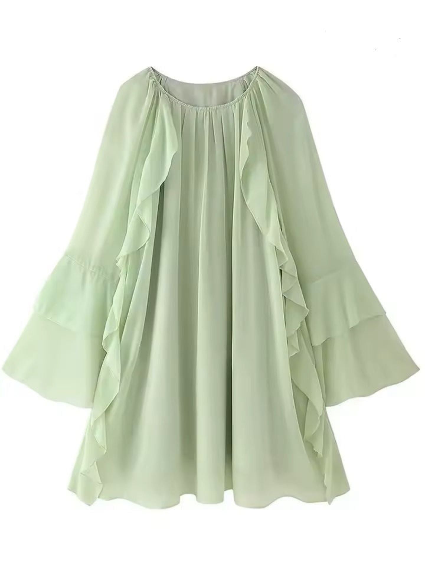 Vestido Boho Aurora Pistache