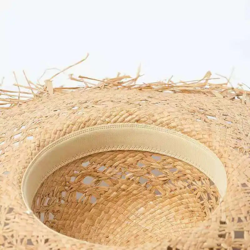 Chapéu de Sol de Palha e Aba Larga