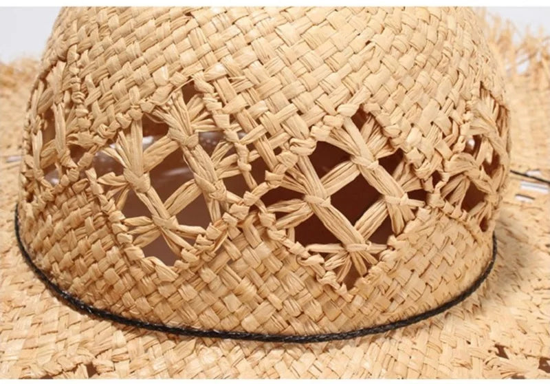 Chapéu de Sol de Palha e Aba Larga