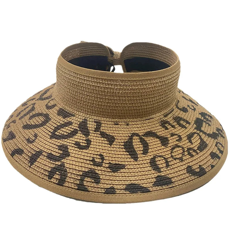 Viseira de Palha Elegante com Proteção UV
