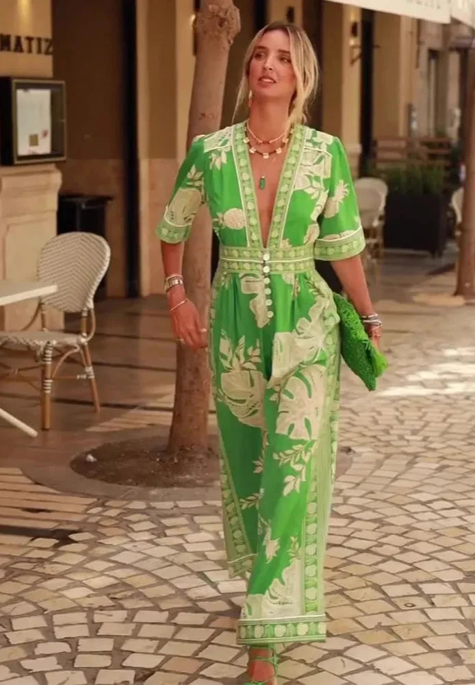 Macacão Feminino Floral Garden