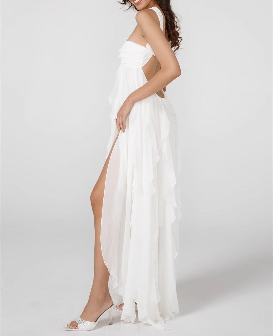 Vestido Maxi de Chiffon Bella Estrela