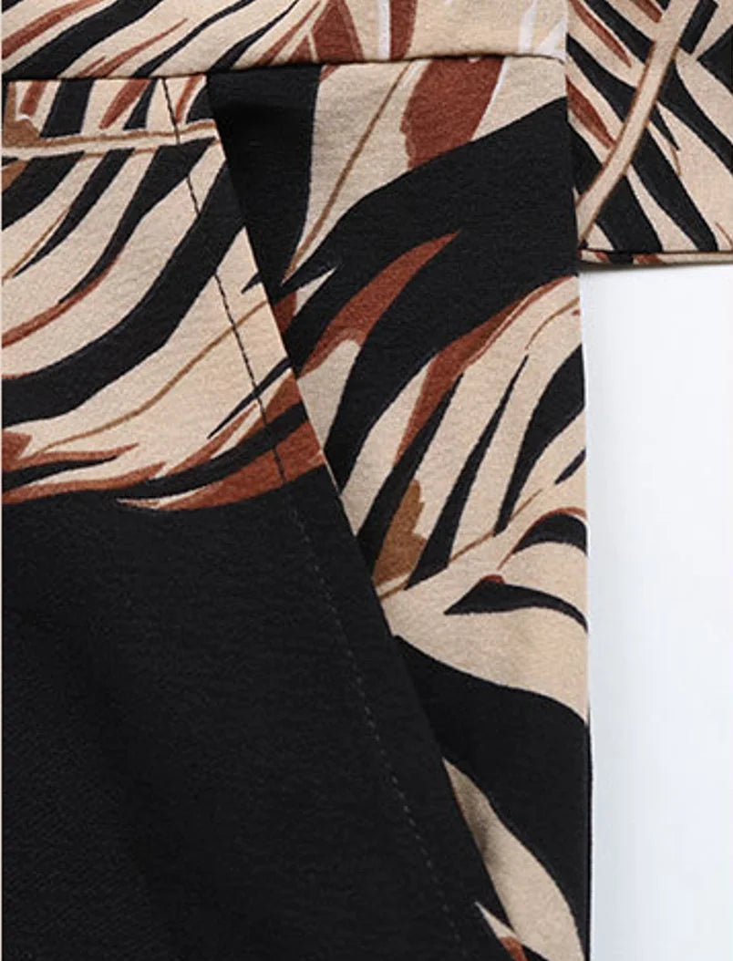 Macacão retrô de tubo estampado feminino, calça estilo praia, moda verão, novo, 2024