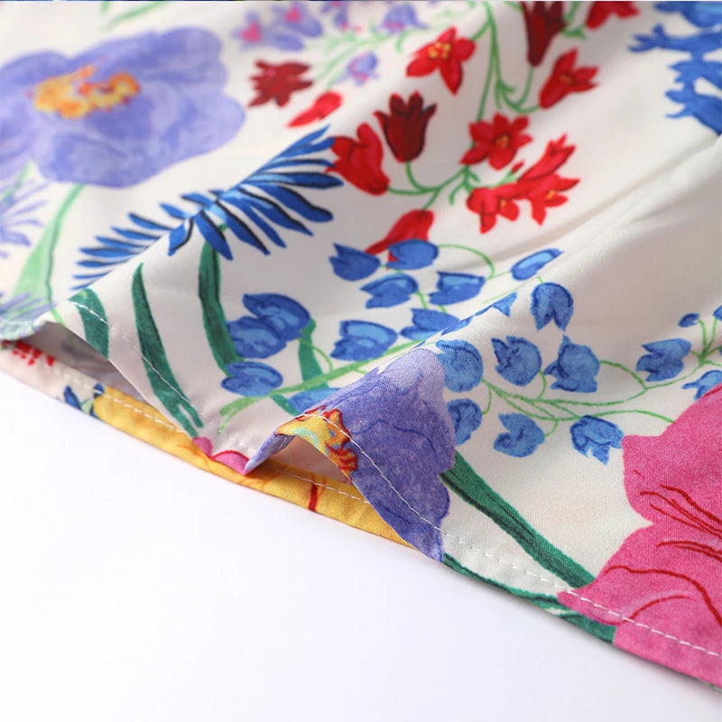 Produto Elegante vestido de deslizamento estampado feminino, sem mangas, sem encosto, solto feminino Maxi vestidos, vestido de senhora de férias, nova moda, verão, 2024 - 1