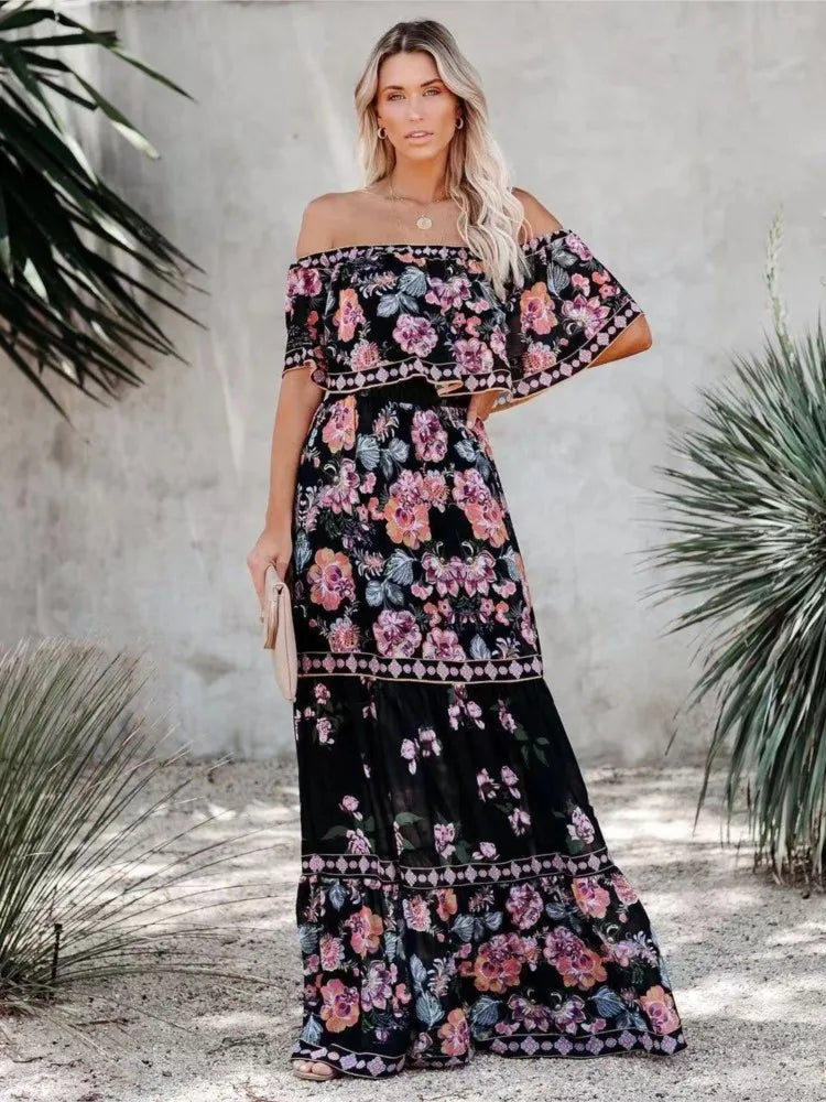 Vestido Longo Florido Frida