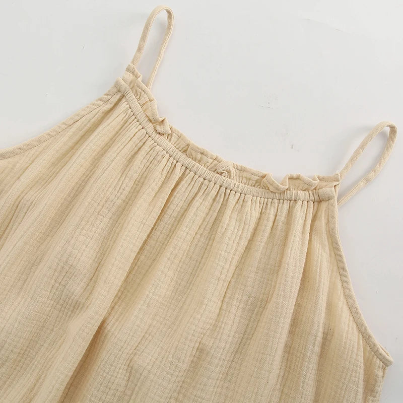 Vestido Longo Fluido de Algodão