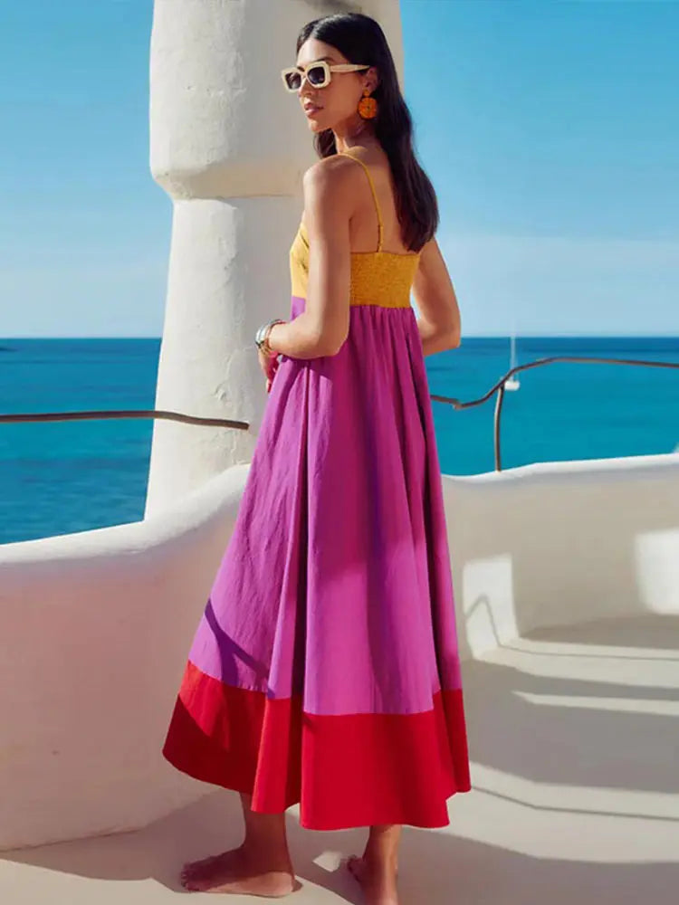 Vestido Longo Multicolorido