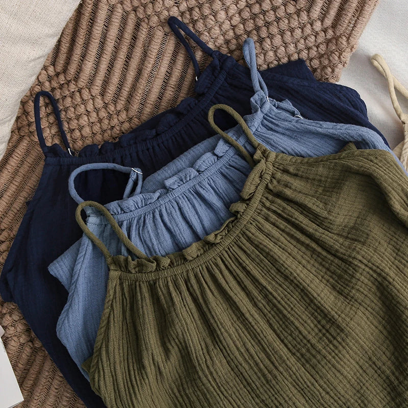 Vestido Longo Fluido de Algodão