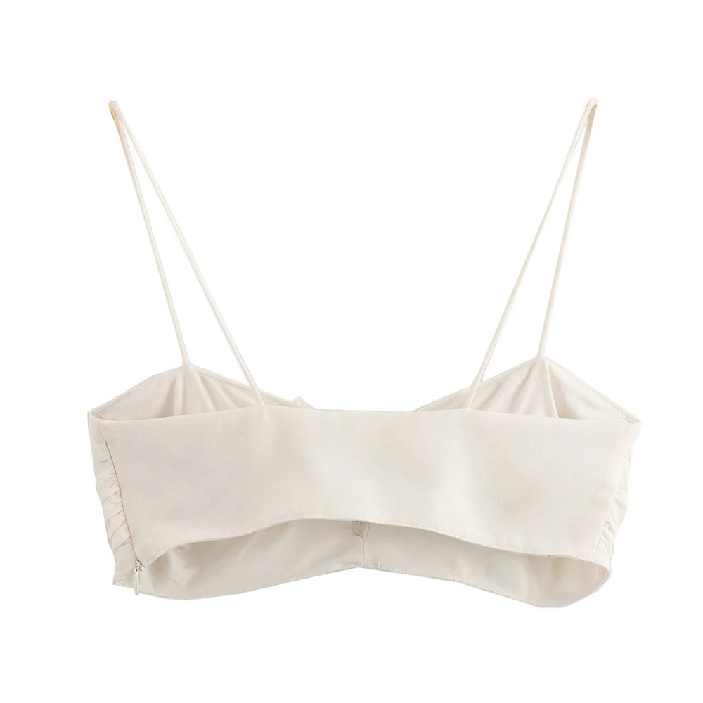 Top Feminino com Flor 3D