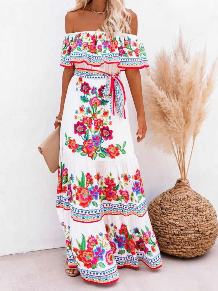 Vestido Longo Florido Frida