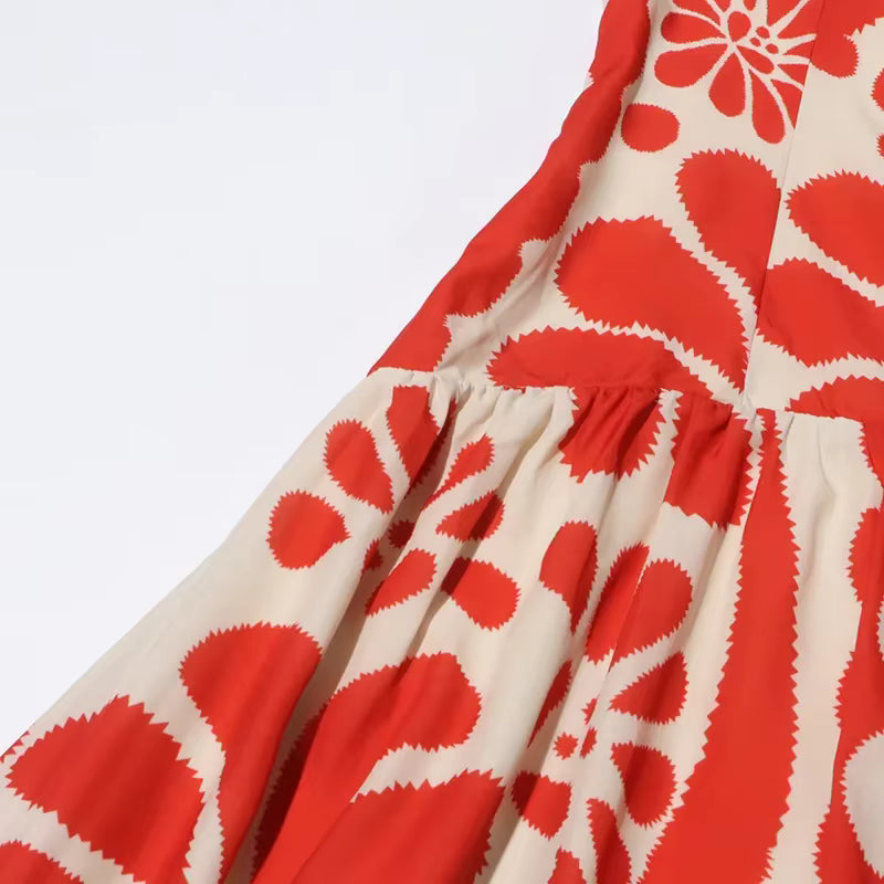 Vestido Luciana Floral de Verão com Alças Spaghetti