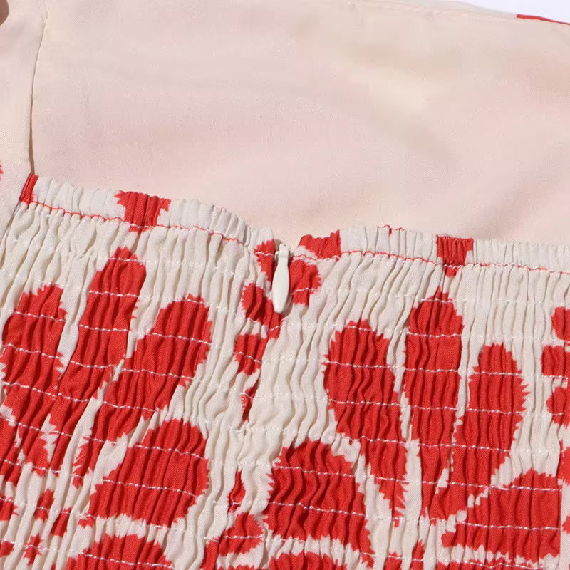 Vestido Luciana Floral de Verão com Alças Spaghetti