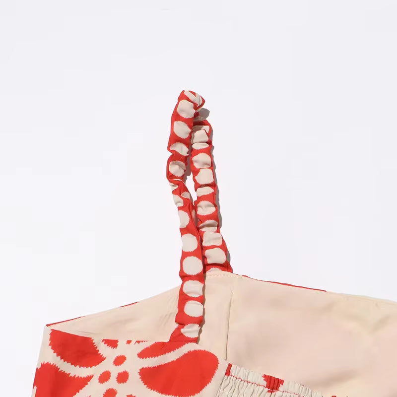 Vestido Luciana Floral de Verão com Alças Spaghetti