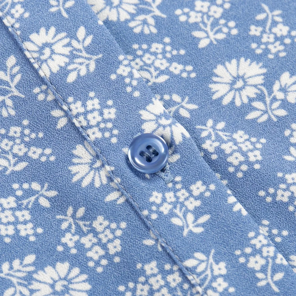 Vestido Midi Floral com Fenda Elegante