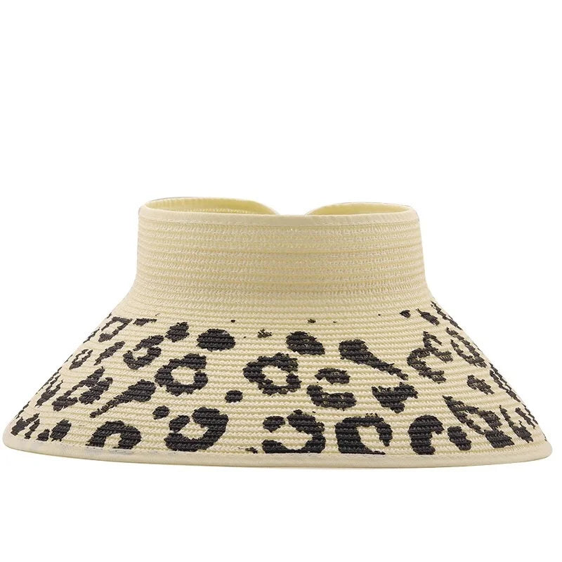 Viseira de Palha Elegante com Proteção UV