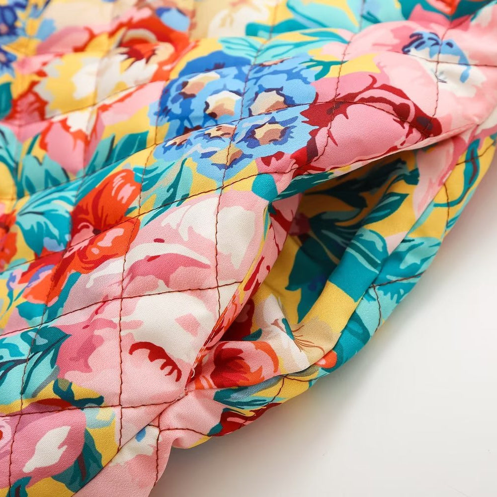 Jaqueta acolchoada Floral Belle