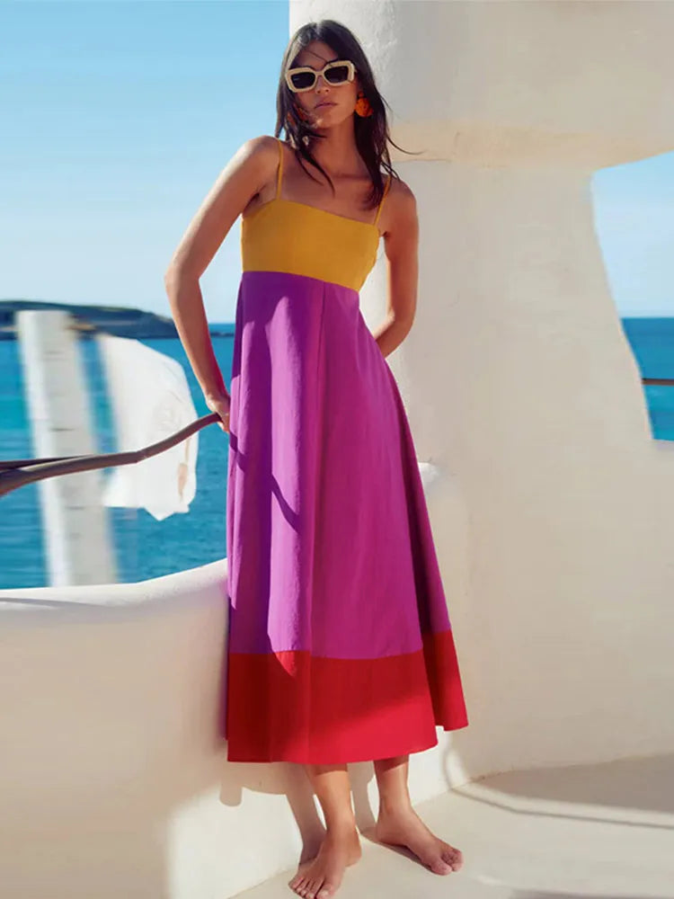 Vestido Longo Multicolorido