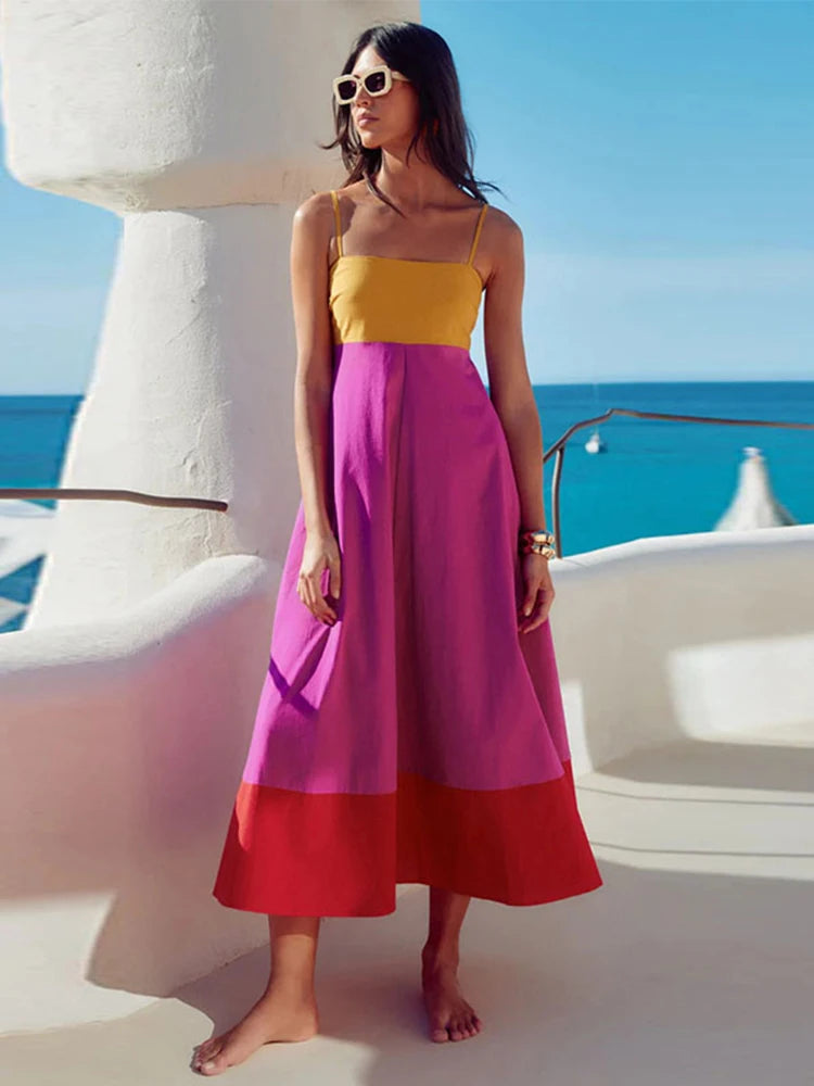 Vestido Longo Multicolorido