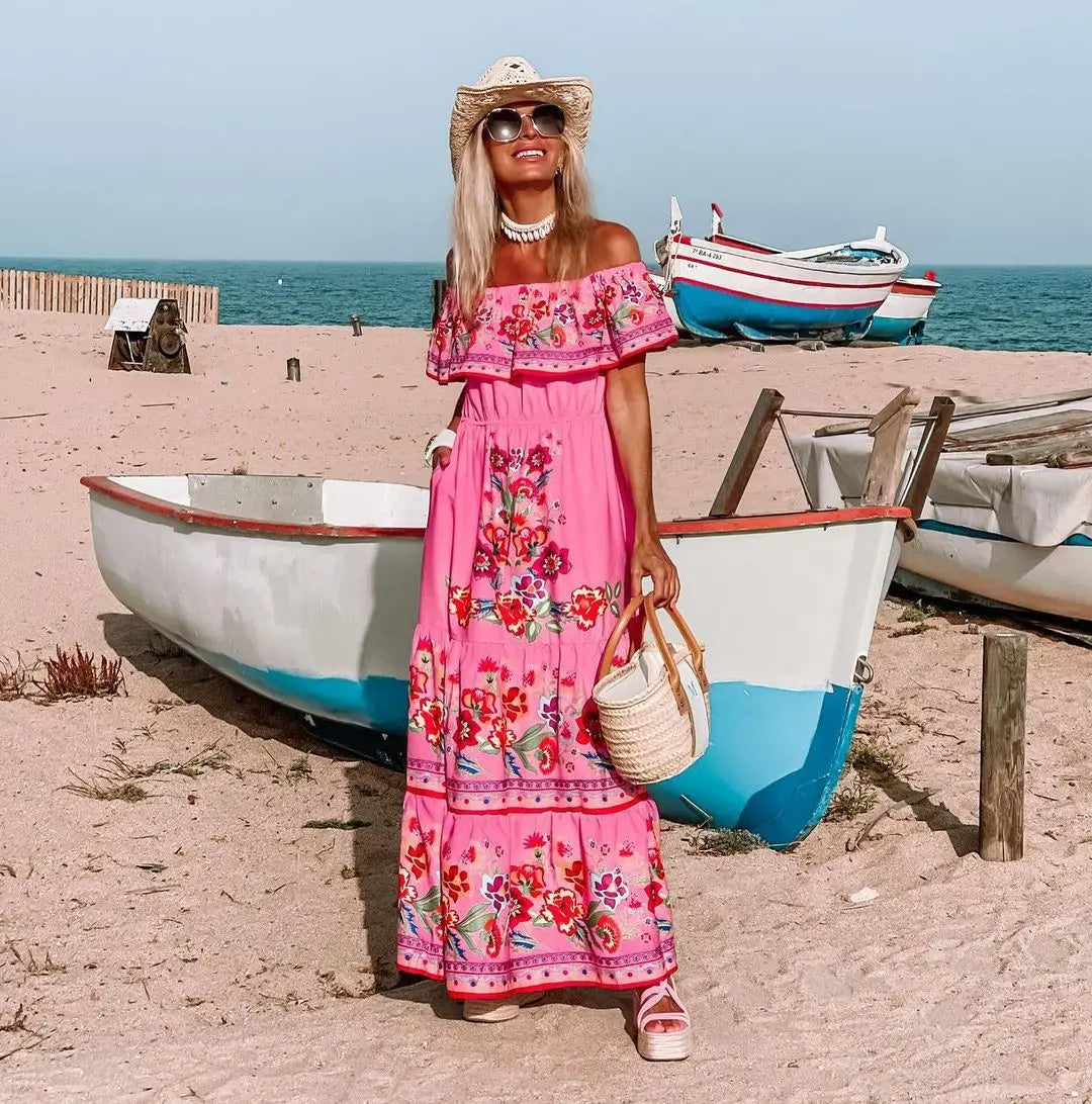 Vestido Longo Florido Frida