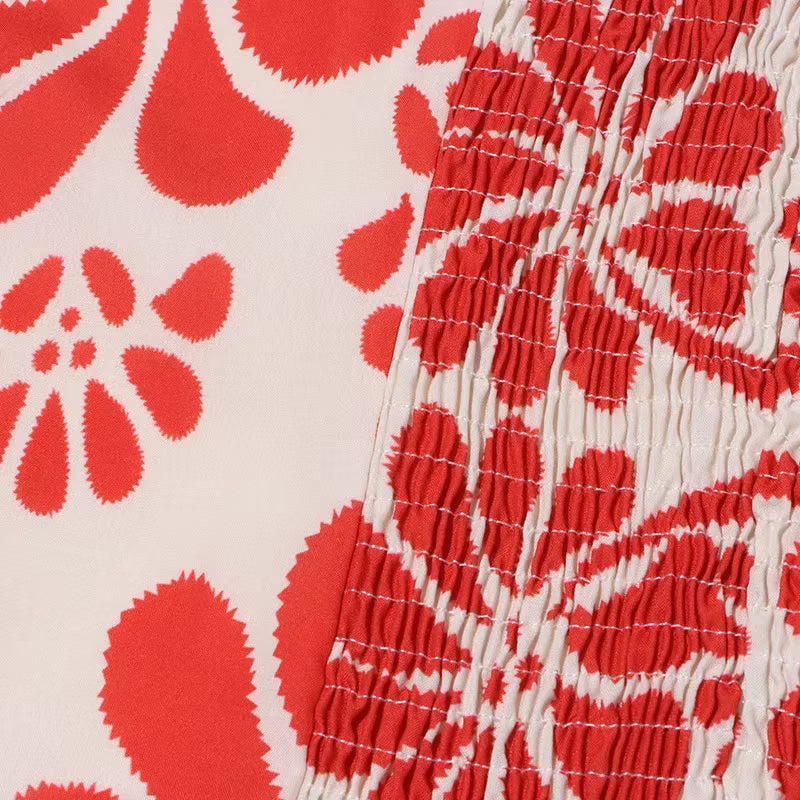 Vestido Luciana Floral de Verão com Alças Spaghetti